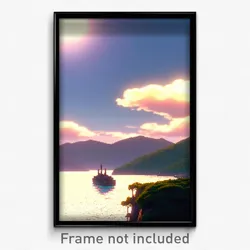 Pixel Art Poster - Pleasant Strait (8 Bit Psychedelic Trippy Video Game Print)