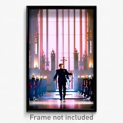 Pixel Art Poster - Impeccable Sanctuary (8 Bit Psychedelic Video Game Print)