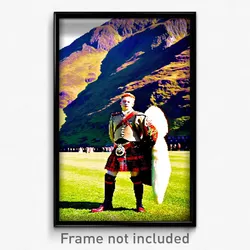 Pixel Art Poster - Major Highland (8 Bit Psychedelic Trippy Video Game Print)