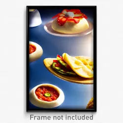 Pixel Art Poster - Different Tostada (8 Bit Psychedelic Trippy Video Game Print)