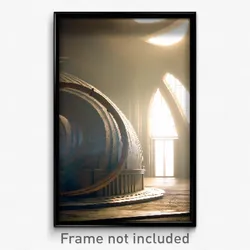 Pixel Art Poster - Round Ark (8 Bit Psychedelic Trippy Weird Video Game Print)