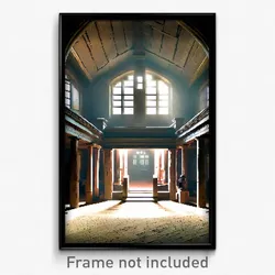 Pixel Art Poster - Rough Rectory (8 Bit Psychedelic Trippy Video Game Print)