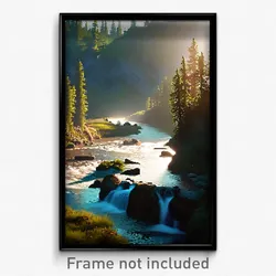 Pixel Art Poster - Notable Creek (8 Bit Psychedelic Trippy Video Game Print)