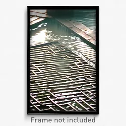 Pixel Art Poster - Watery Grate (8 Bit Psychedelic Trippy Video Game Print)