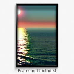 Pixel Art Poster - Extra Large Seascape (8 Bit Psychedelic Video Game Print)