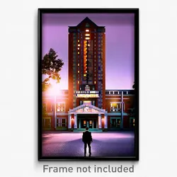 Pixel Art Poster - Terrific Counting House (8 Bit Psychedelic Video Game Print)