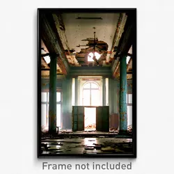 Pixel Art Poster - Beautiful Derelict (8 Bit Psychedelic Video Game Print)