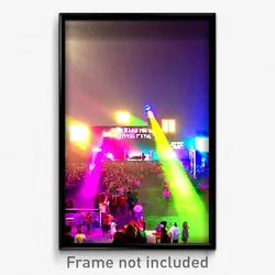 Pixel Art Poster - Hard To Find Music Festival (8 Bit Video Game Print)