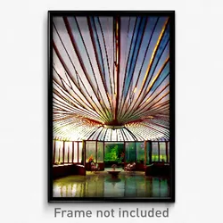 Pixel Art Poster - Heavenly Conservatory (8 Bit Psychedelic Video Game Print)