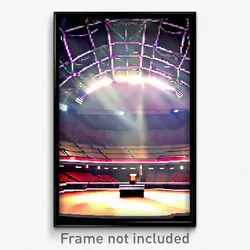 Pixel Art Poster - Complicated Arena (8 Bit Psychedelic Trippy Video Game Print)