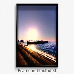 Pixel Art Poster - Far Jetty (8 Bit Psychedelic Trippy Weird Video Game Print)