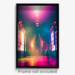 Pixel Art Poster - Memorable Schnitzel (8 Bit Psychedelic Video Game Print)