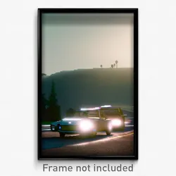 Pixel Art Poster - Long Car (8 Bit Psychedelic Trippy Weird Video Game Print)