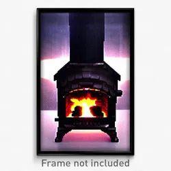 Pixel Art Poster - Authentic Furnace (8 Bit Psychedelic Trippy Video Game Print)
