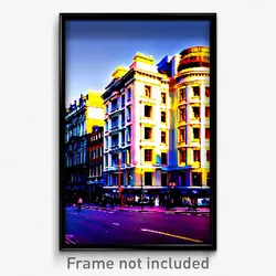 Pixel Art Poster - Average London (8 Bit Psychedelic Trippy Video Game Print)