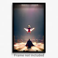 Pixel Art Poster - Gorgeous Chute (8 Bit Psychedelic Trippy Video Game Print)