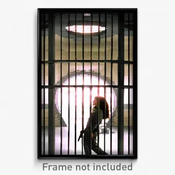 Pixel Art Poster - Perfect Prison (8 Bit Psychedelic Trippy Video Game Print)