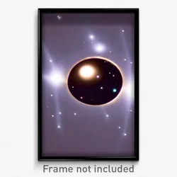 Pixel Art Poster - Candid Pluto (8 Bit Psychedelic Trippy Video Game Print)