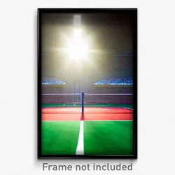 Pixel Art Poster - Detailed Court (8 Bit Psychedelic Trippy Video Game Print)
