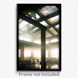Pixel Art Poster - Dirty Loft (8 Bit Psychedelic Trippy Weird Video Game Print)