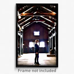 Pixel Art Poster - Stark Barn (8 Bit Psychedelic Trippy Weird Video Game Print)