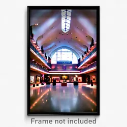 Pixel Art Poster - Curvy Museum (8 Bit Psychedelic Trippy Video Game Print)
