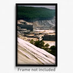 Pixel Art Poster - Terrific Quarry (8 Bit Psychedelic Trippy Video Game Print)