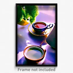 Pixel Art Poster - Massive Tea (8 Bit Psychedelic Trippy Weird Video Game Print)