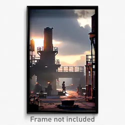 Pixel Art Poster - Admirable Foundry (8 Bit Psychedelic Trippy Video Game Print)
