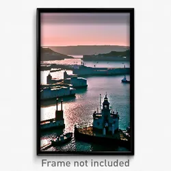 Pixel Art Poster - Different Harbour (8 Bit Psychedelic Trippy Video Game Print)