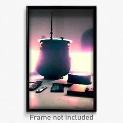 Pixel Art Poster - Remote Cistern (8 Bit Psychedelic Trippy Video Game Print)