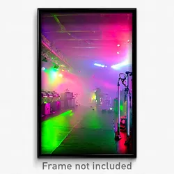 Pixel Art Poster - Plastic Music Venue (8 Bit Psychedelic Video Game Print)