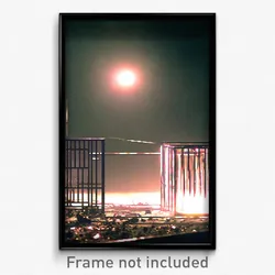 Pixel Art Poster - Wire Frame Waste (8 Bit Psychedelic Trippy Video Game Print)