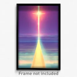 Pixel Art Poster - Faraway Opening (8 Bit Psychedelic Trippy Video Game Print)
