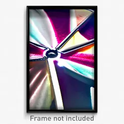 Pixel Art Poster - Velvety Wheel (8 Bit Psychedelic Trippy Video Game Print)