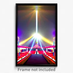 Pixel Art Poster - Normal Circus (8 Bit Psychedelic Trippy Video Game Print)