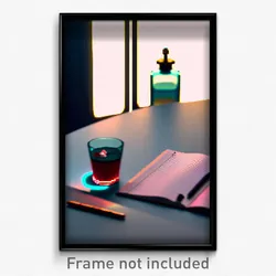 Pixel Art Poster - Liquid Journal (8 Bit Psychedelic Trippy Video Game Print)