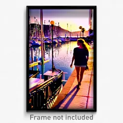 Pixel Art Poster - Admirable Marina (8 Bit Psychedelic Trippy Video Game Print)