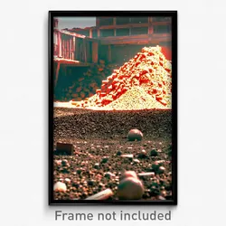 Pixel Art Poster - Coarse Dump (8 Bit Psychedelic Trippy Weird Video Game Print)