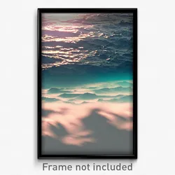 Pixel Art Poster - Sharp Ocean (8 Bit Psychedelic Trippy Weird Video Game Print)