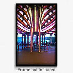 Pixel Art Poster - Ordinary Pavillion (8 Bit Psychedelic Video Game Print)