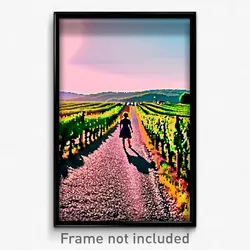 Pixel Art Poster - Major Vineyard (8 Bit Psychedelic Trippy Video Game Print)