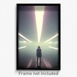 Pixel Art Poster - Vacant Void (8 Bit Psychedelic Trippy Weird Video Game Print)