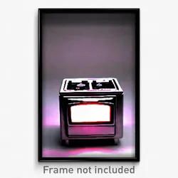 Pixel Art Poster - Plastic Stove (8 Bit Psychedelic Trippy Video Game Print)