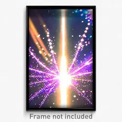 Pixel Art Poster - Sparkling Vicarge (8 Bit Psychedelic Trippy Video Game Print)