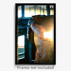 Pixel Art Poster - Worn Chest (8 Bit Psychedelic Trippy Weird Video Game Print)
