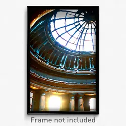 Pixel Art Poster - Damaged Dome (8 Bit Psychedelic Trippy Video Game Print)