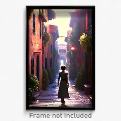 Pixel Art Poster - Meek Alley (8 Bit Psychedelic Trippy Weird Video Game Print)