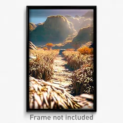 Pixel Art Poster - Dry Karst (8 Bit Psychedelic Trippy Weird Video Game Print)
