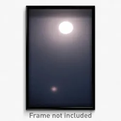 Pixel Art Poster - Dark Moon (8 Bit Psychedelic Trippy Weird Video Game Print)